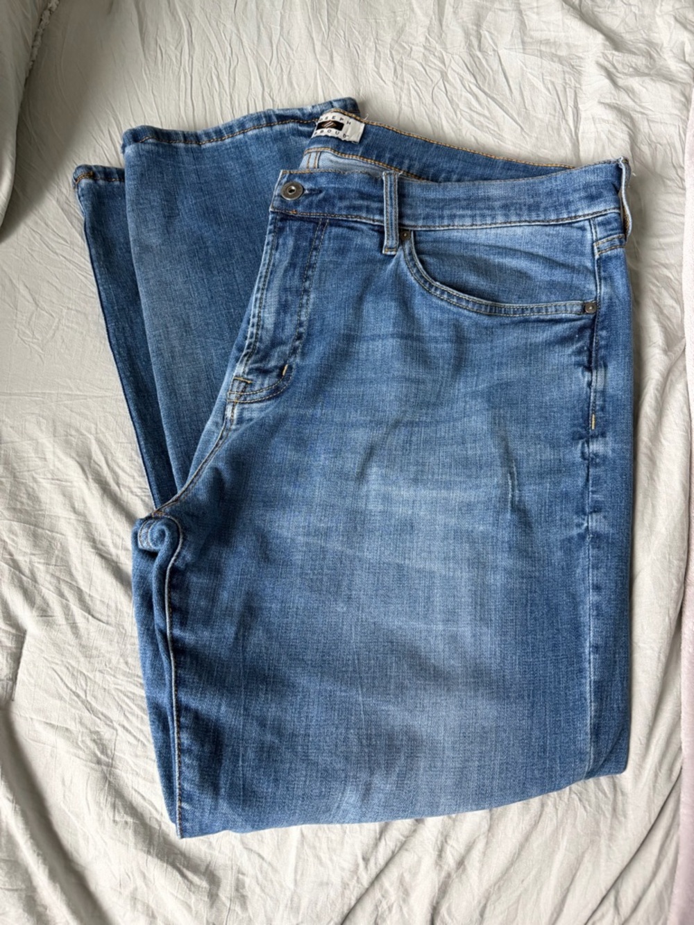 Joseph Abboud Men's Straight Blue Denim Jeans